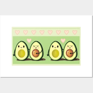 Two Halves Avocado Couples Posters and Art